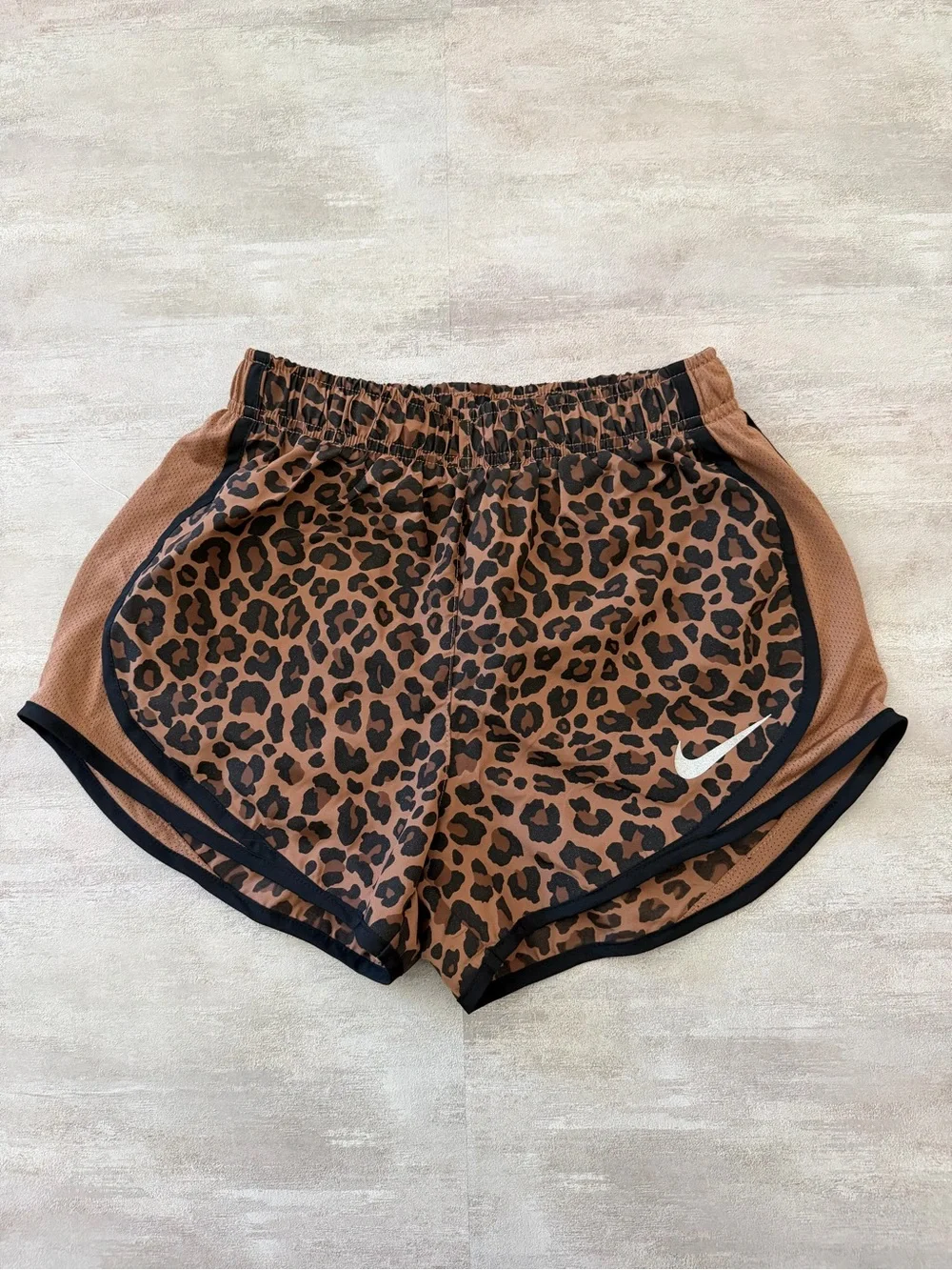 Nike | Women’s Dri-FIT Leopard Print Running Workout Shorts - Size XS